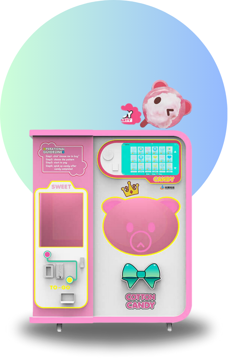 מכונת צמר גפן מדהימה אוטומטית לייזמים